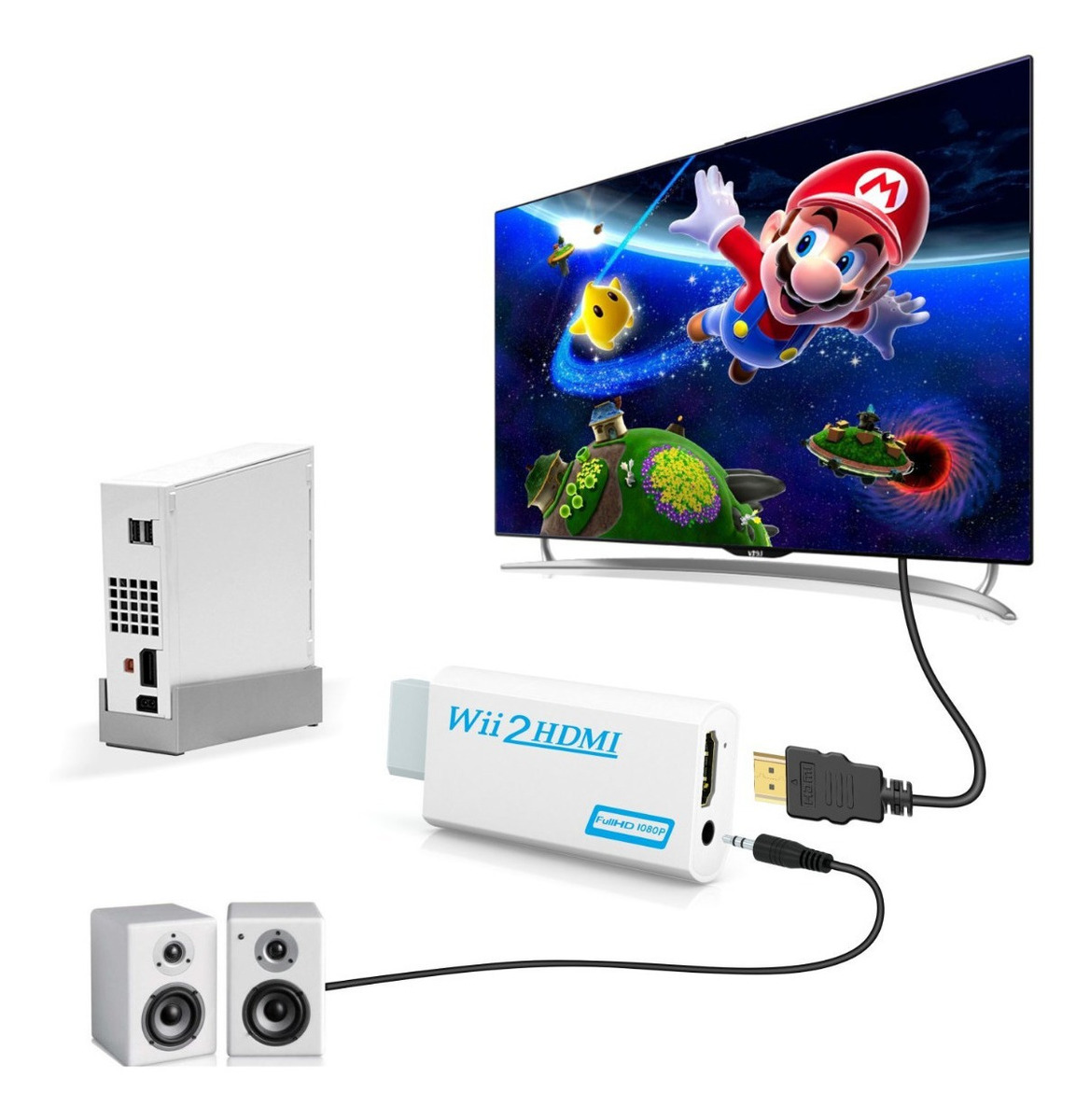 Conversor Adaptador Nintendo Wii a HDMI – Fuzer
